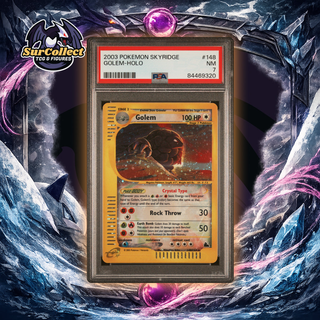 Golem Holo Skyridge PSA 7 - (Idioma Inglés)